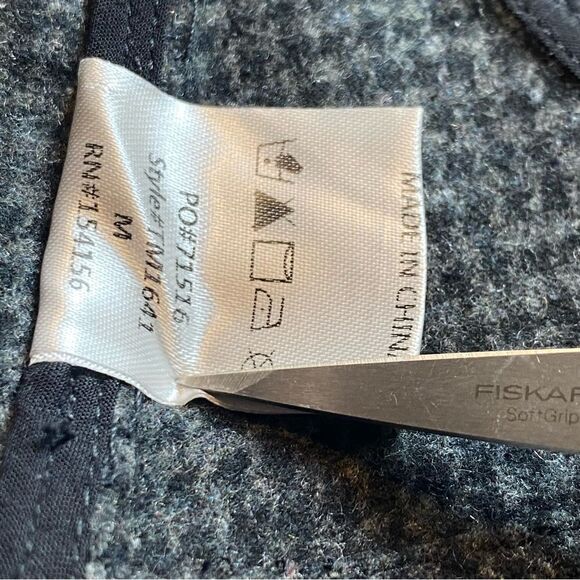 All:Row Long Sleeve Black and Gray Houndstooth Flannel Button Down Shirt Size M - Picture 5 of 11